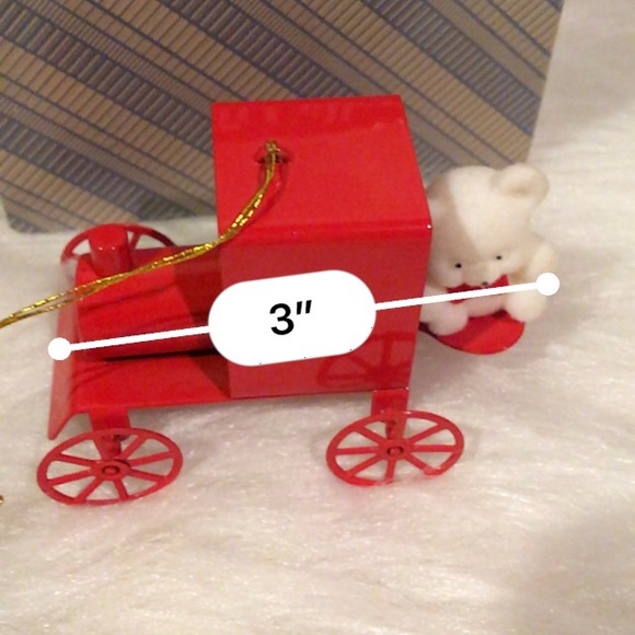 Avon Holiday Avon Teddy Bear Ornament Collection On Train Poshmark